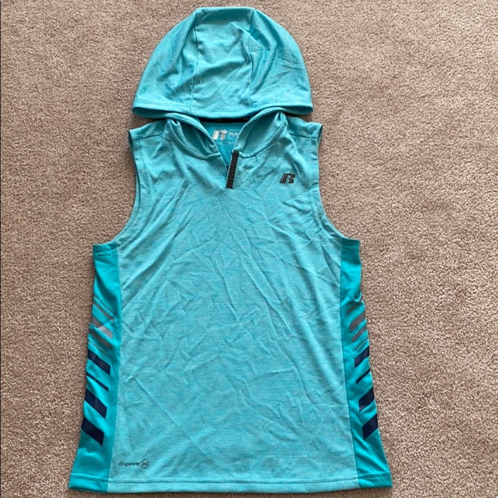 Russell sleeveless hoodie-shirt
